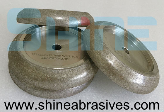 5' 7 / 39.5 چرخ آسیاب Cbn الکتروپلاکت شده برای تیز کردن تیغ تراش باند