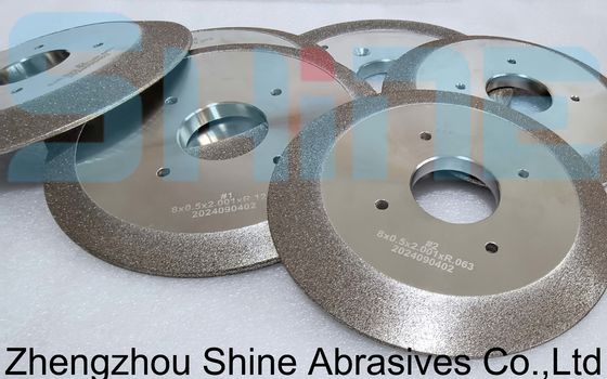 8'' چرخ تیز کننده الکتروپلاستی CBN برای تیز کردن تیکه های چوب