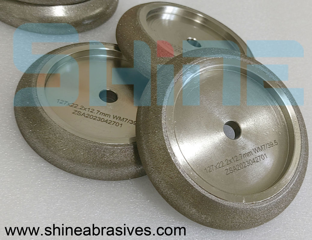 5' 7 / 39.5 چرخ آسیاب Cbn الکتروپلاکت شده برای تیز کردن تیغ تراش باند