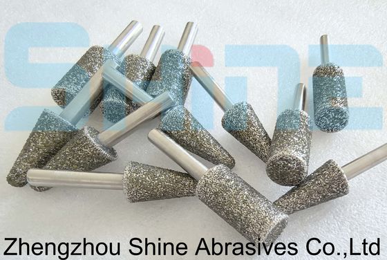 الماس الکتروپلاکت شده / سی بی ان mandrels آسیاب و چرخ برای ابزار کربید