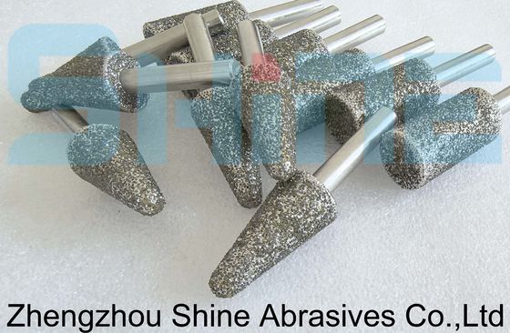 الماس الکتروپلاکت شده / سی بی ان mandrels آسیاب و چرخ برای ابزار کربید