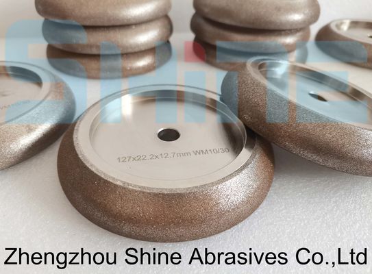 تراش تراش 5" 10/30 ° CBN چرخ های آسیاب برای چوب Mizer تراش تراش