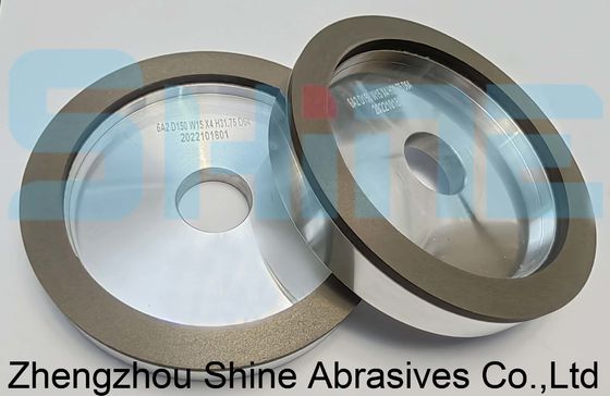 6A2 اتصال فلزی الماس چرخ آسیاب CBN برای ابزار HSS آلیاژ شیشه سرامیکی