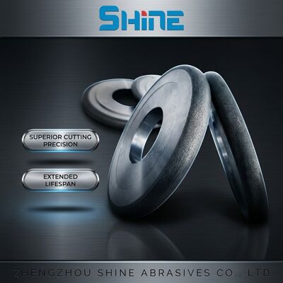 چرخ سنگ زنی CBN با پیوند فلزی 14FF1 برای فولاد ابزار HSS ضد زنگ