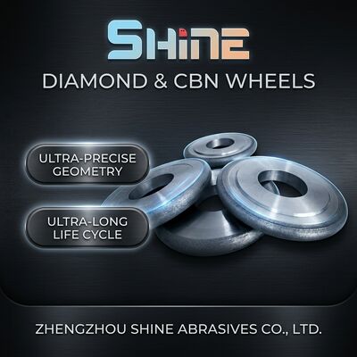 چرخ سنگ زنی CBN با پیوند فلزی 14FF1 برای فولاد ابزار HSS ضد زنگ