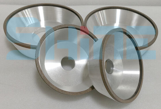 6A2 رزین Bond الماس جام چرخ 100mm D151 Grit شیشه لبه آسیاب RoHS سازگار تولید
