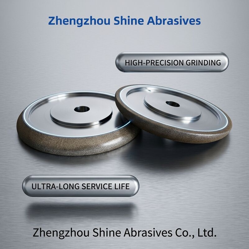 چرخ سنگ زنی CBN آبکاری شده 8 اینچی 203 میلی متری Wm 10/30 برای تیز کردن اره نواری