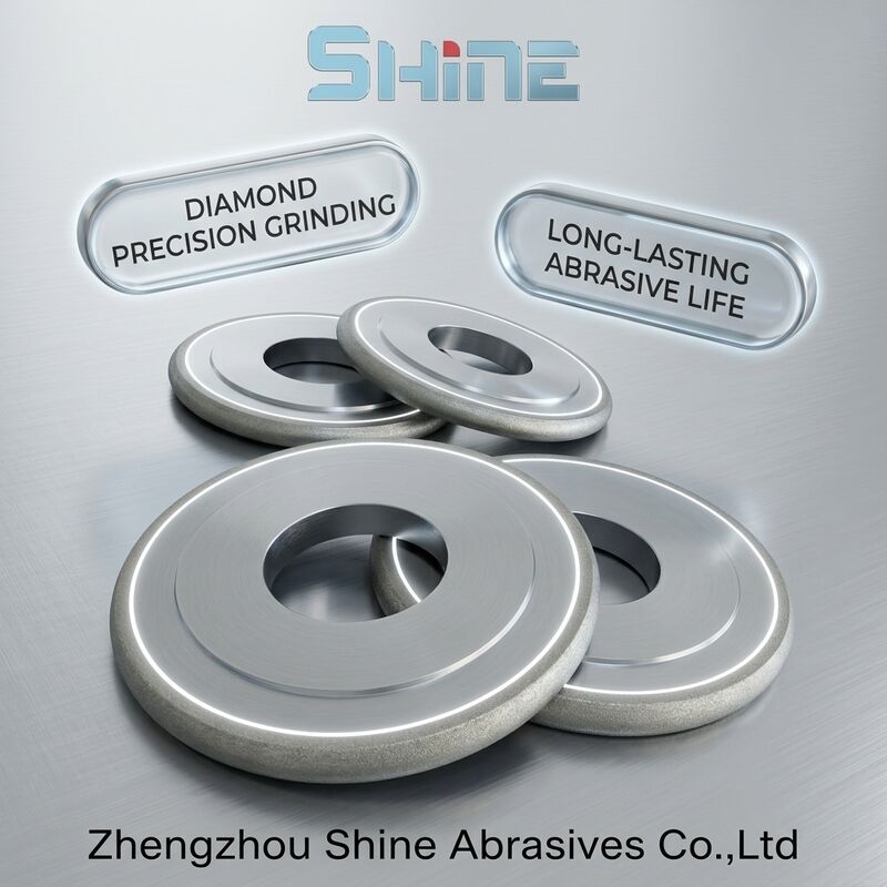 چرخ سنگ زنی CBN با پیوند فلزی 14FF1 برای فولاد ابزار HSS ضد زنگ